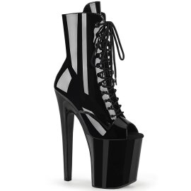 Pleaser XTREME-1021 Botín Plataforma Charol Negro...