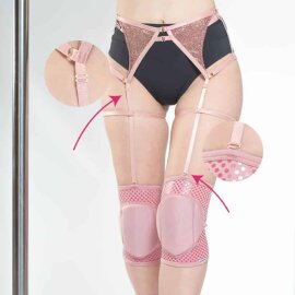 Queen Wear Protectores de Rodillas Rosa Antiguo XS