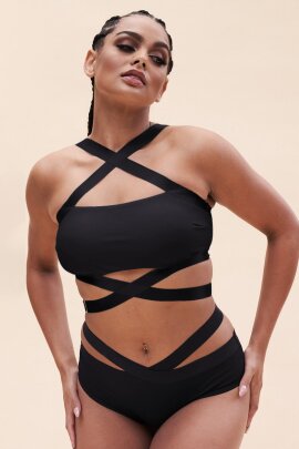 Lunalae Top Renee Bralette Negro