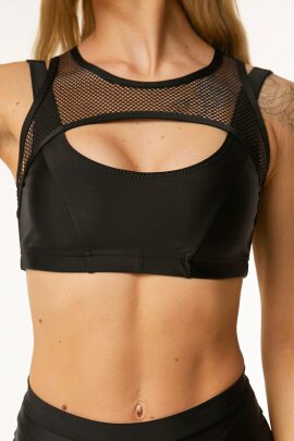 Polerina Top LUX Negro L