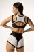 Polerina Top LUX Negro/Blanco M