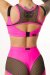 Polerina Top LUX Fucsia/Negro XL