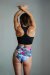 Pole Addict Pantalones Cortos Tiro Alto Tropical Flower L