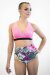 Pole Addict Pantalones Cortos Tiro Alto Tropical Flower L