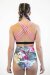 Pole Addict Pantalones Cortos Tiro Alto Tropical Flower L