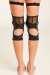 Paradise Chick Protectores de Rodillas Sticky Polecious Negro L