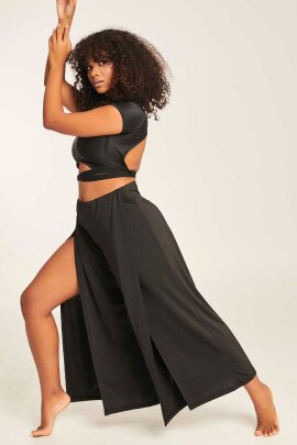 Paradise Chick Pantalones Polecious Negro L