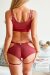 Zasha Polewear Pantalones Cortos Tiro Bajo Elle Vino