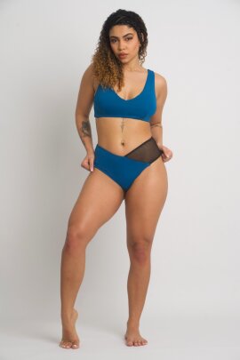 Zasha Polewear Pantalones Cortos Tiro Bajo Zoey Azul S