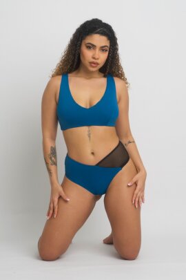 Zasha Polewear Pantalones Cortos Tiro Bajo Zoey Azul S