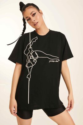 Paradise Chick Supreme Pole Dancer T-Shirt Nero