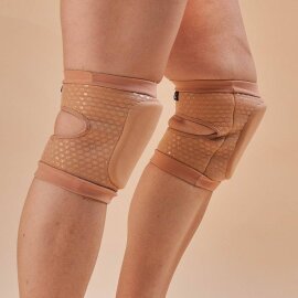 Lunalae Protectores de Rodillas Sticky Slim Look Beige XL