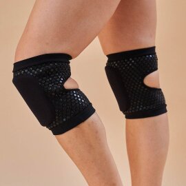 Lunalae Protectores de Rodillas Sticky Slim Look Negro XL