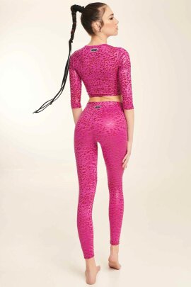 Paradise Chick Top Superhero Sticky Leopardo Rubí S