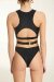Paradise Chick Wrap Top Iconic Negro M