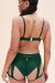 Lunalae Pantalones Cortos Tiro Bajo Cora Moos Verde M