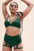 Lunalae Pantalones Cortos Tiro Alto Cora Moos Verde XL