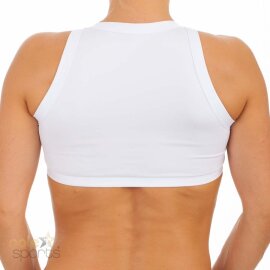 PoleFit Top Cuello Alto Crop XS Blanco