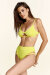 Paradise Chick Pantalones Cortos Florida Amarillo Mellow M