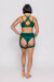 AMBR Designs Sculp Top Cruzado Esmeralda L