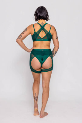 AMBR Designs Sculp Top Cruzado Esmeralda XL