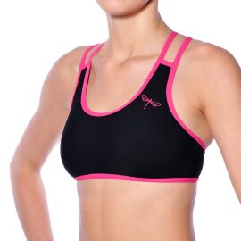 Dragonfly Top Xenia M Black / Hot Pink