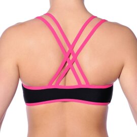 Dragonfly Top Xenia M Black / Hot Pink
