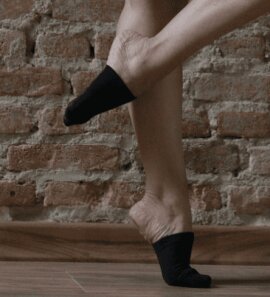 Rolling Calcetines de Dedos Negro