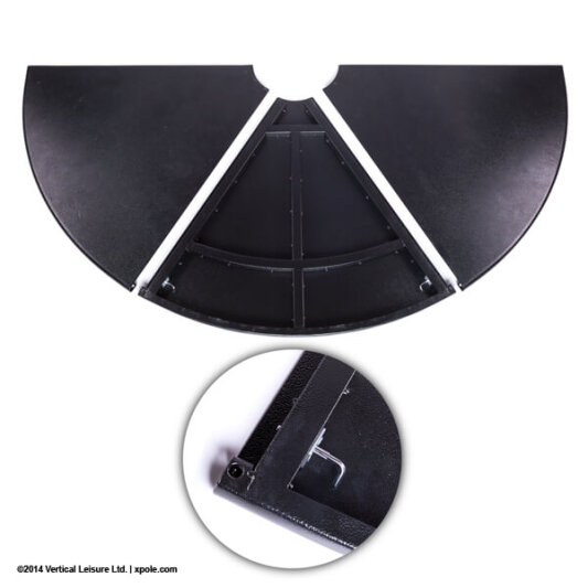 X-Pole Stage Floor Plates 3 Piezas sin Logotipo Seminuevos