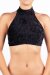 Dragonfly Top Lisette Terciopelo Negro XS