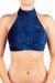 Dragonfly Top Lisette Terciopelo Azul M