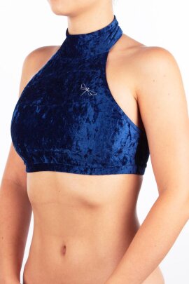 Dragonfly Top Lisette Terciopelo Azul L