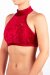 Dragonfly Top Lisette Terciopelo Rojo XS