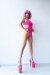 Pole Addict Body Mesmerised Rosa Neón XS